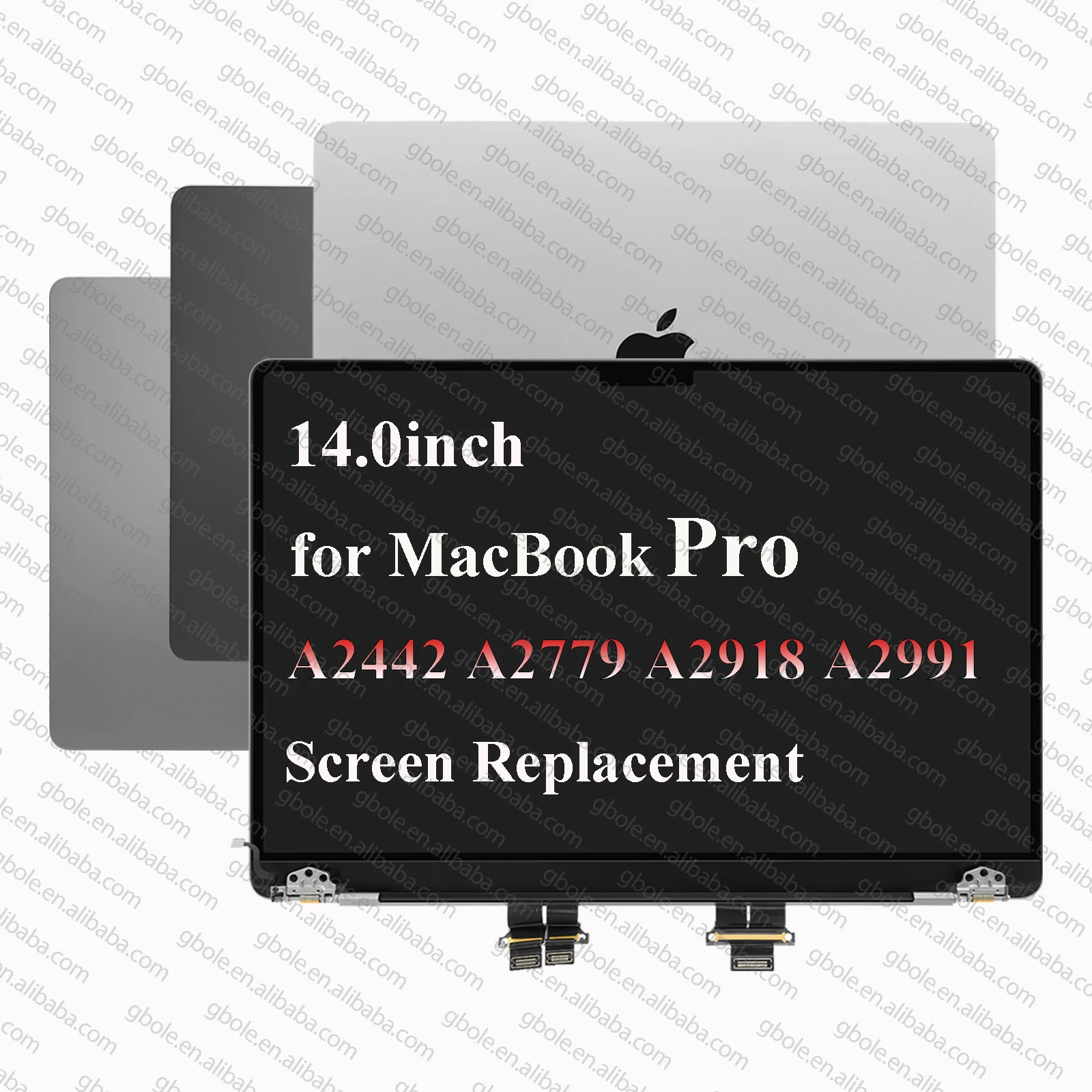New Screen Assembly for MacBook Pro A2918 A2779 A2992 A2442 M3 14 Inch LCD Screen Display Assembly Replacement A+