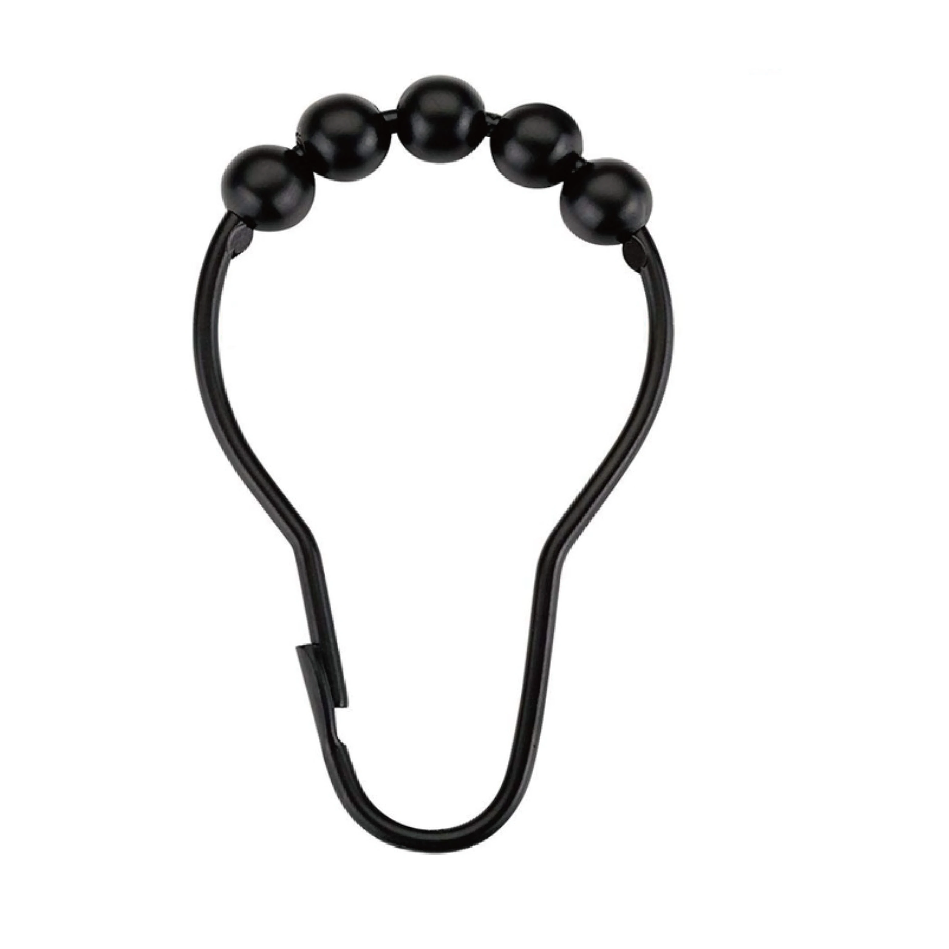 Ванная комната поставка прочные нержавеющие скрепки-металлический карниз для шторки душа Heavy Duty закрытия Крючки Кольца 12