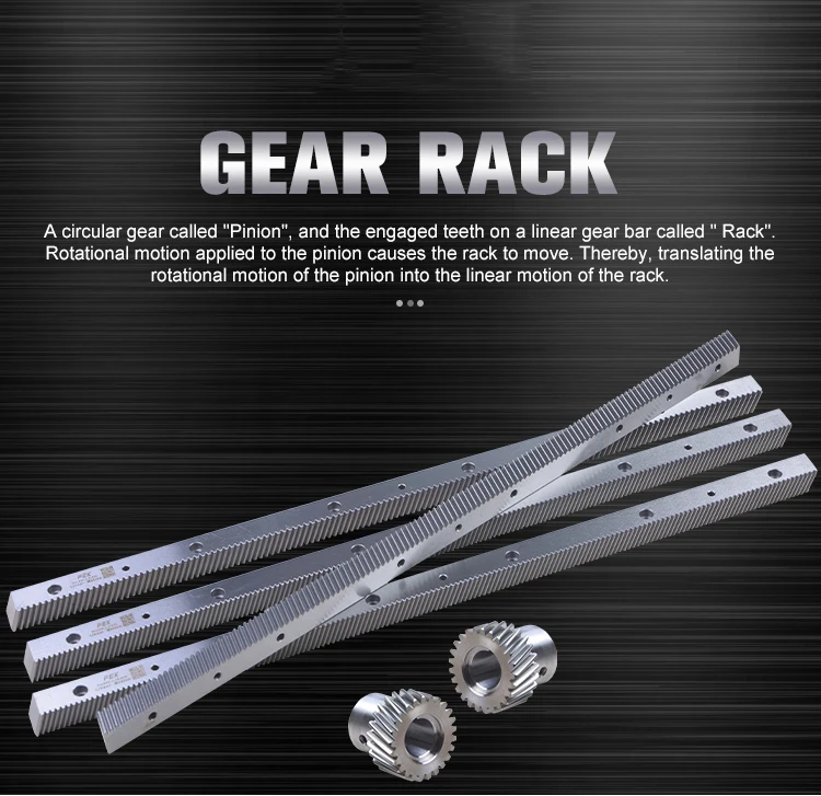 Pivot Rack Gear Precision 2000mm Helical Elevator Rack and Pinion Gear