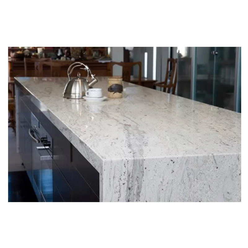 New Chinese Design Kashmir White Granite Tiles Honed Surface Finish Indoor Decoration Kitchen Countertop Using