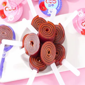 Traditional Chinese Dried Hawthorn Roll Lollipop Sweet Double-layer Sandwich Double Filling Double Children's Snack Candy Child
