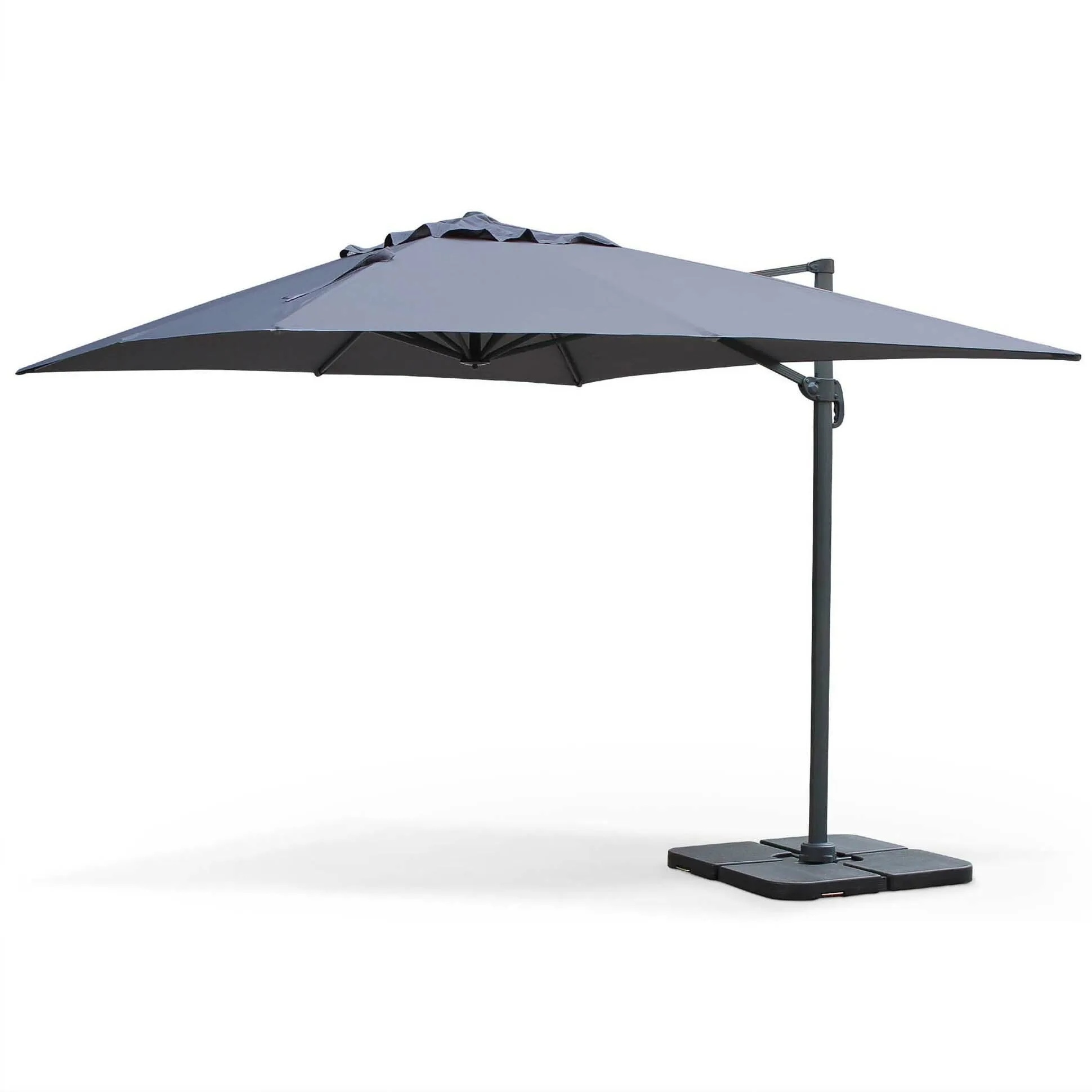 Factory Direct Sales of High Quality 3x4M  Waterproof Aluminum Offset square Cantilever Outdoor Roma Hanging Umbrella