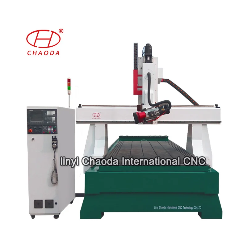 For 4 Axis CNC Router 1325 Woodworking Machine NC Studio Control Single Spindle Yaskawa Motor