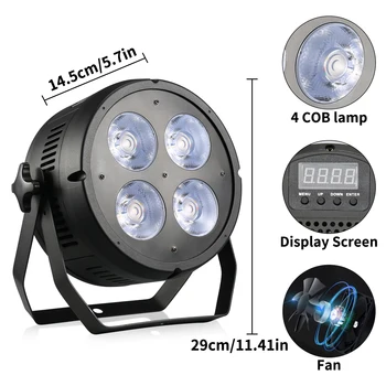 U`king 200W RGB COB Par Lights for Bar Birthday Party Club KTV