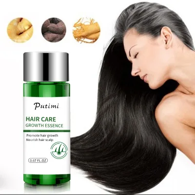 PUTIMI Men Women Hair Care 7 Days Promote Hair Growth Essential Oil  wild growth hair oil