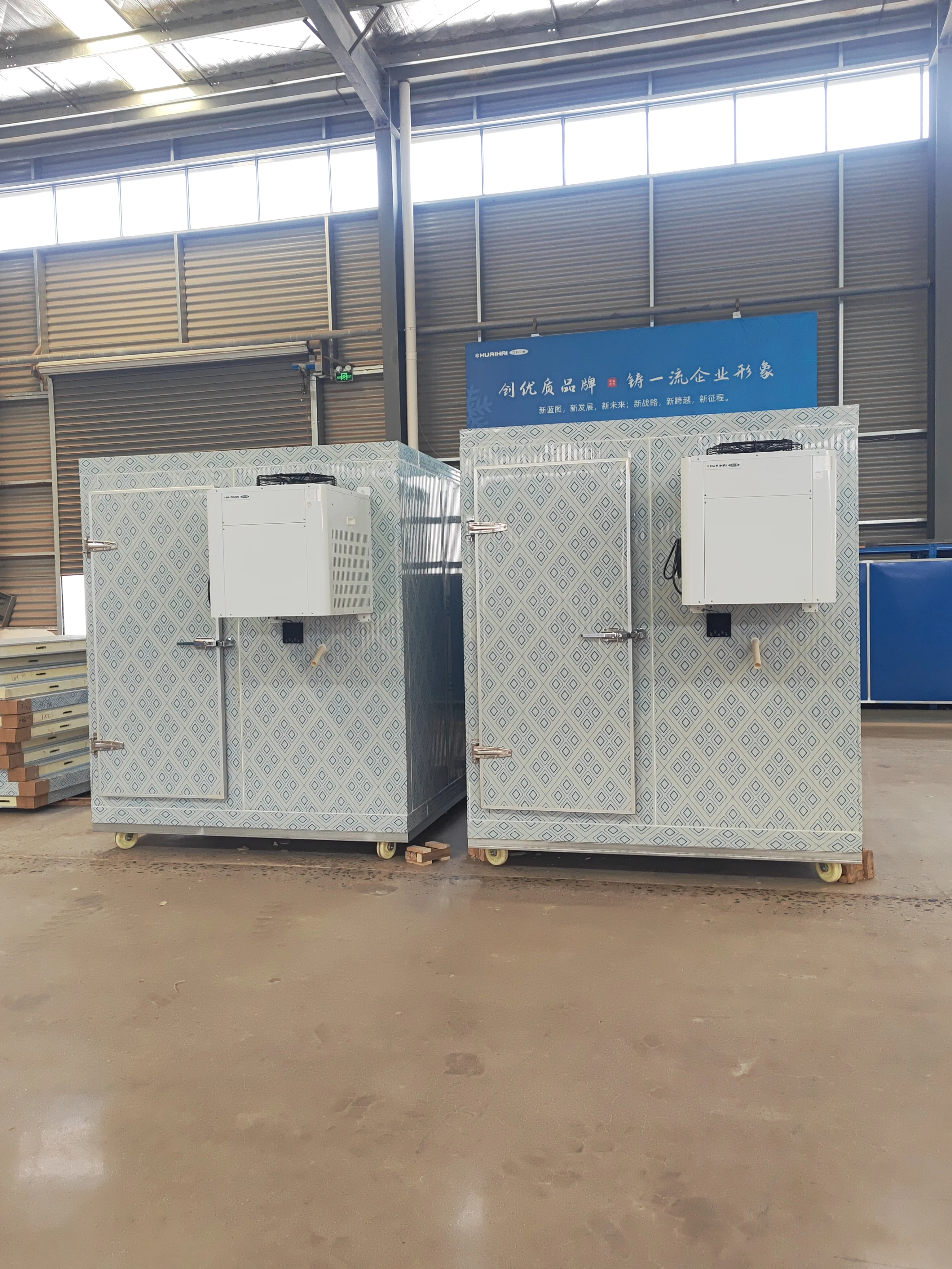 New Design Cold Storage Room with Copeland Emerson Tecumseh Compressors Container Feature Cold Room Door with Handle