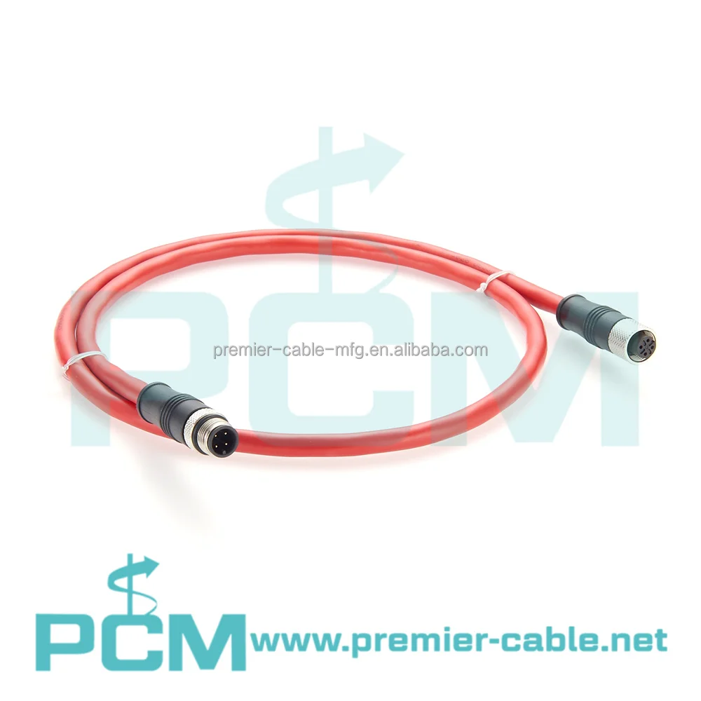 CC-Link M12 4Pin Male to Female Automation Control Systems Cable details