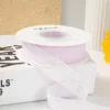 3.8cm textured crinkled chiffon purple 1 yard (100 yards/roll)
