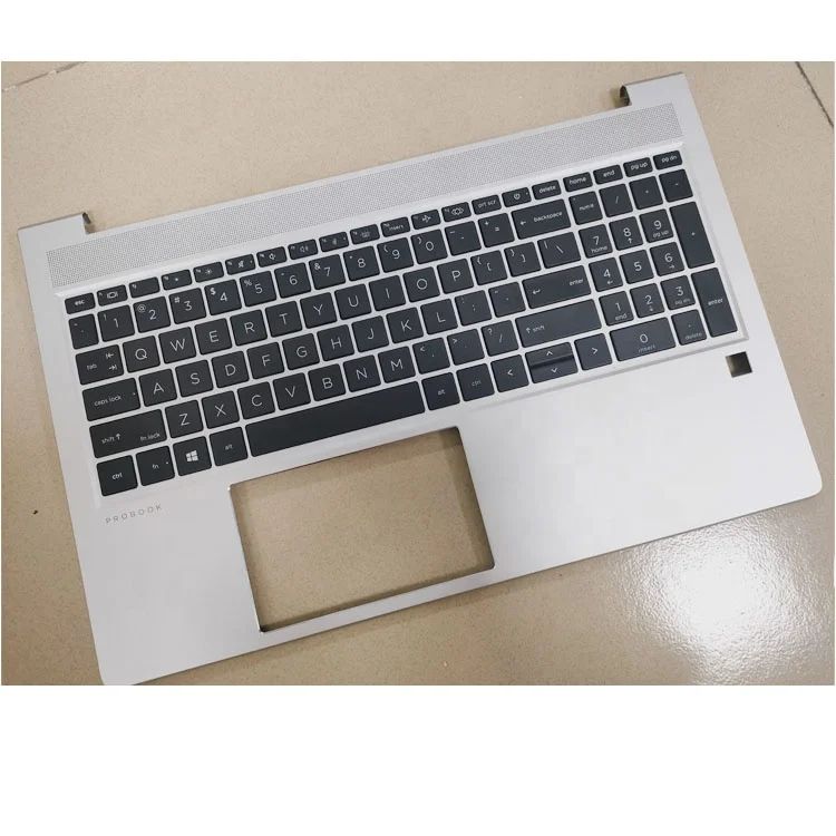 LTPRPTS Reemplazo De La Caja Superior Del Ordenador Portátil Palmrest Retroiluminado Teclado Parte Para HP ProBook 450 G8 455 G8 M21742- 001 Plata - Foto 10