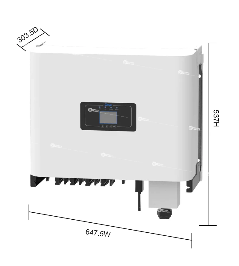 Deye Hybrid Inverter Eu Warehouse Solar Pure Sine Wave Inverter For Dc ...