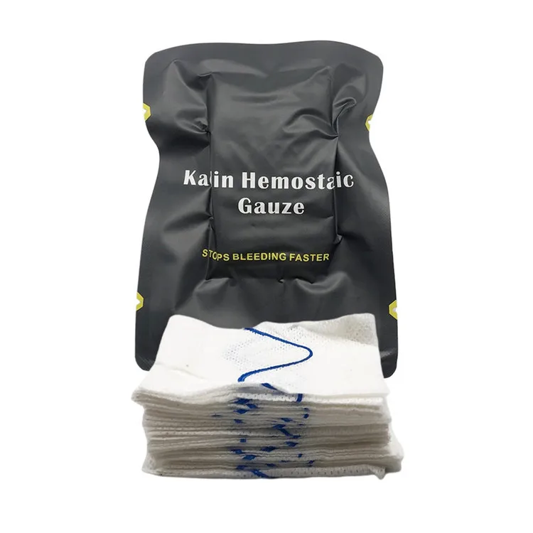 Vacuum Packed Gauze Outdoor First Aid Wound Aseptic Treatment Survival Kaolin Hemostatic Gauze