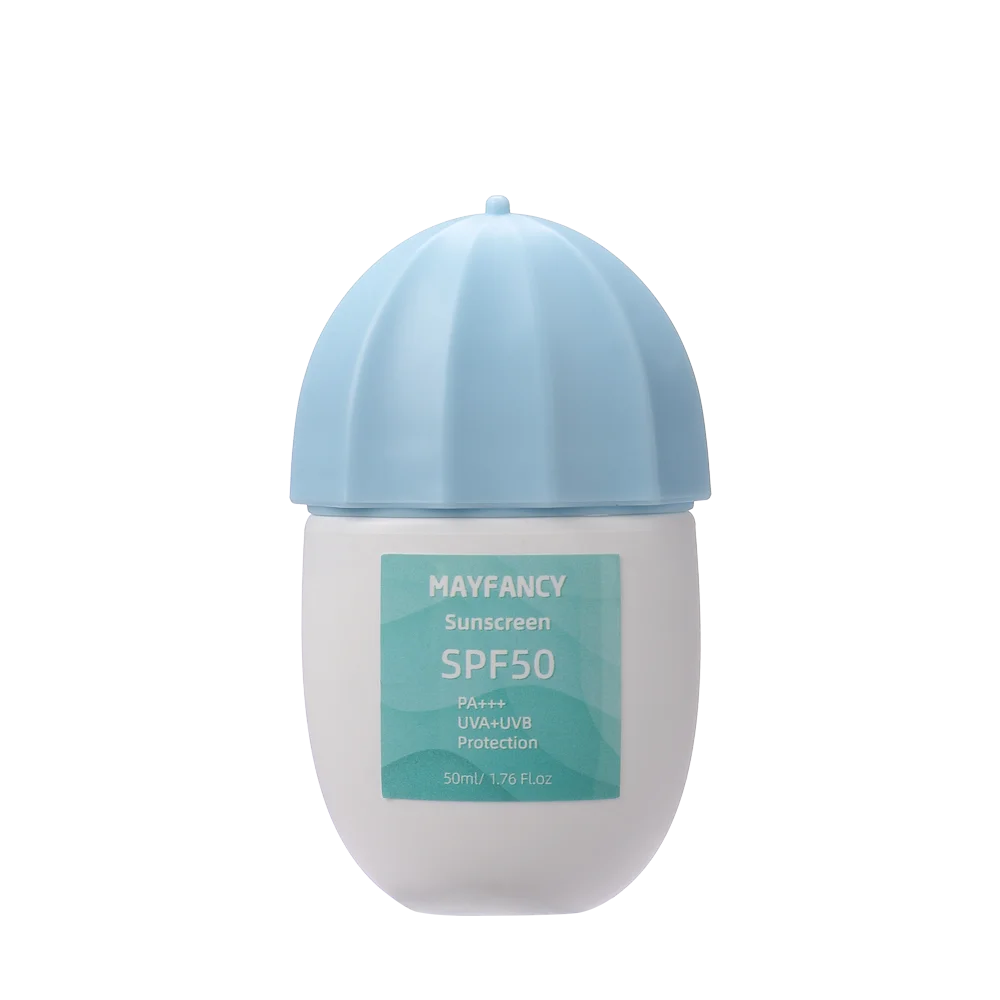 Waterproof Moisturizing SPF 50 Vegan Sunscreen Lotion Soothing UV Sunscreen with Natural Ingredients for Sensitive Skin