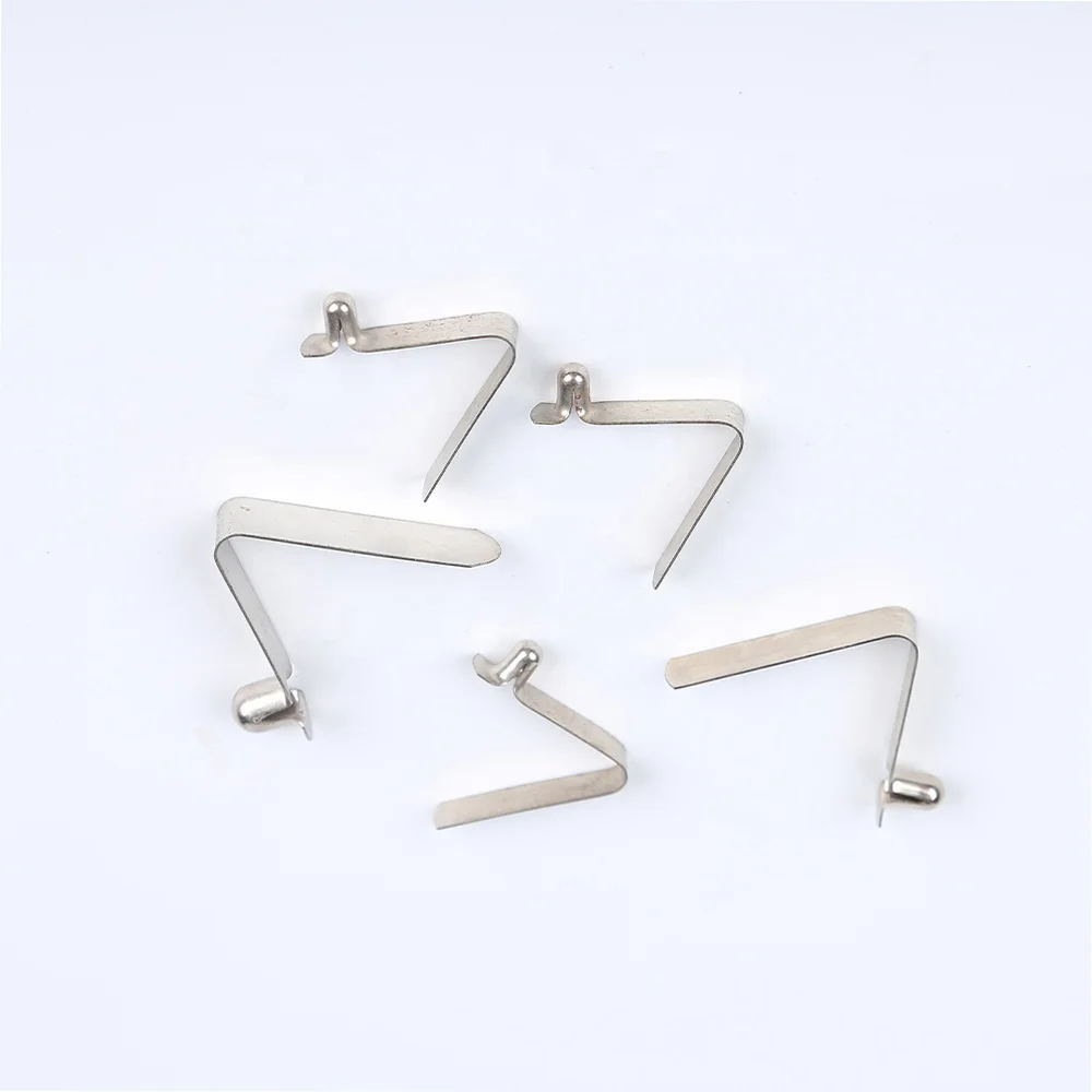 V-shaped Single and Double Touch Buttons, Stainless Steel Spring Clip Stainless Steel Fastener Spring