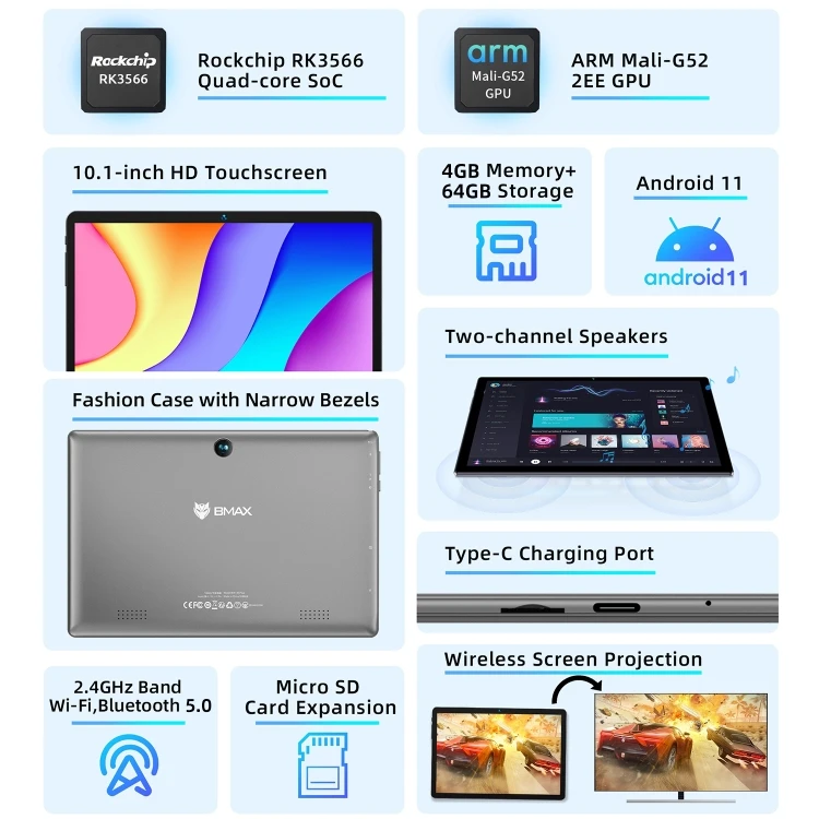 BMAX Maxpad I9 Plus 64GB Dual SIM LTE Tablet - Global Version