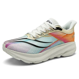 New Style Wholesale Light Weight Carbon Anthracite Floral Mesh Trainer Sneakers Unisex Men's Women's Casual Sports Running Shoes