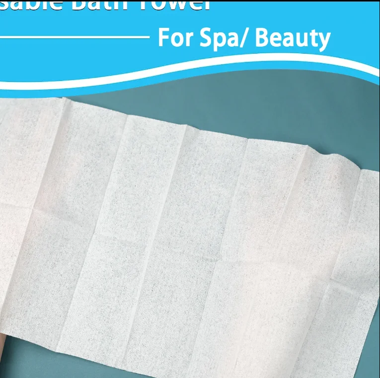 Custom Individually Packed Disposable Bath Towel One Time Use Once Towel for Hair Disposal Beauty Salon Towel