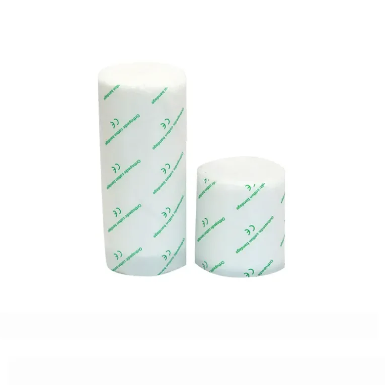 Adhesive undercast padding roll orthopedic cast manufacture