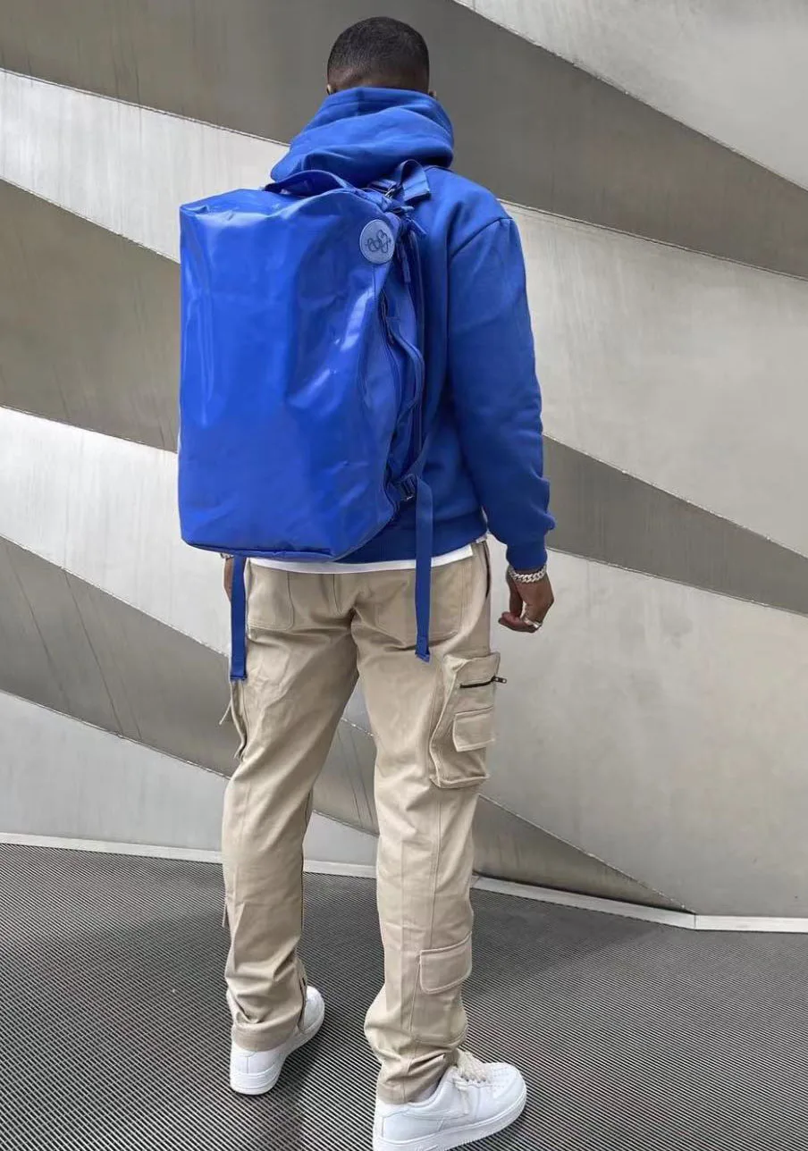 100 Cotton Multi Pocket Mens Loose Jogger Pants Custom Beige Cargo