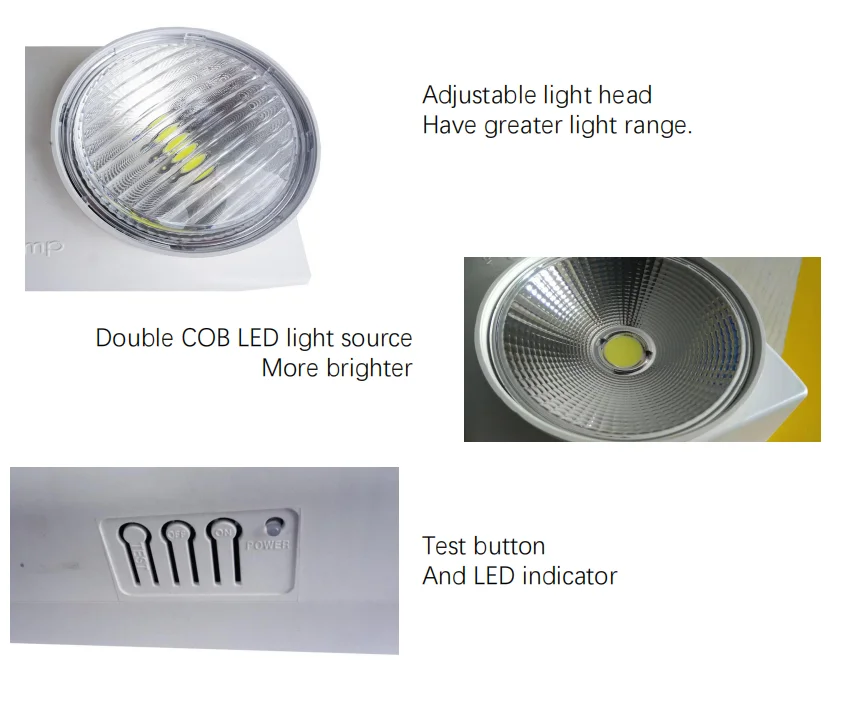 Горячая Распродажа 2021 2*3 Вт два регулируемых головки светодиодный аварийный