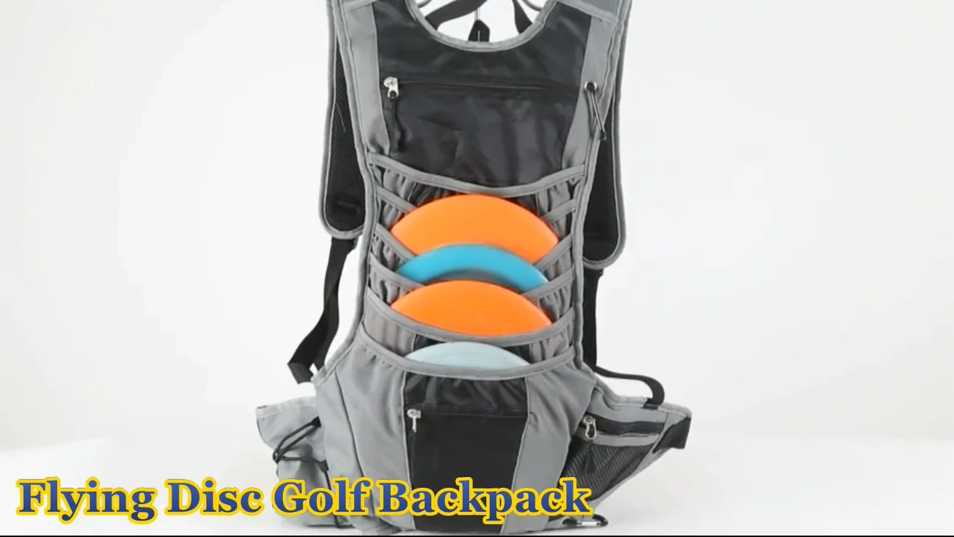 Outdoor Custom Logo Disc Golf Bag Pack Backpack Flying Disc Backpack