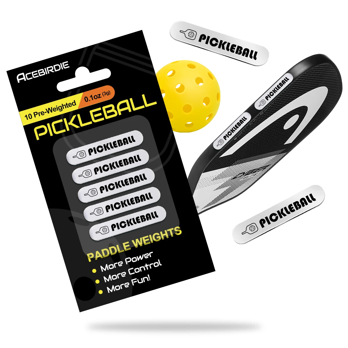 Custom Pickleball Paddle Lead Tape Adhesive Weight Strips Pickleball