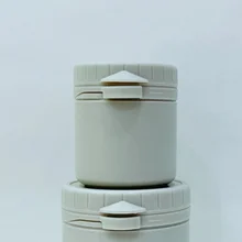 Manufacturer Gray Plastic Skin Care Containers 60g 125g 250g Pharmaceutical Healing Ointment Cream Jars with Leak Proof Lid