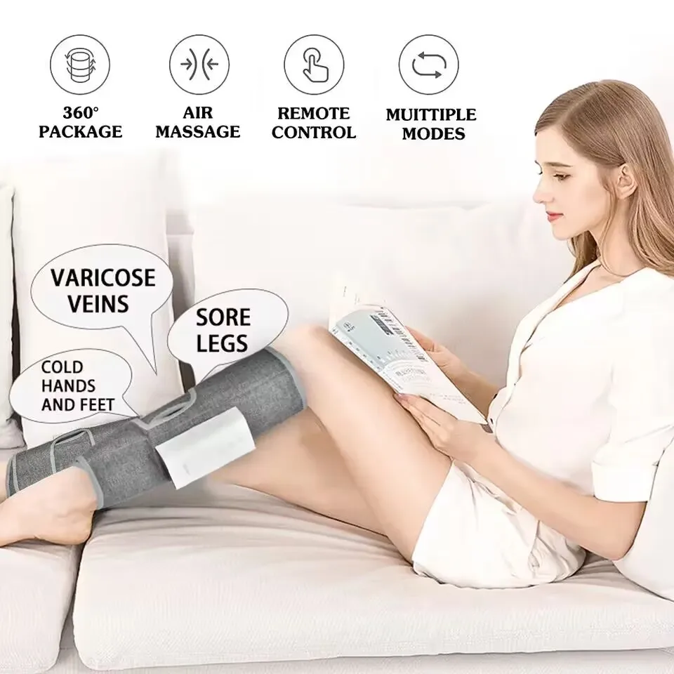 Wireless Air Compression Massage Blood Circulation Relaxation Therapy Air Compression Foot Leg Massager