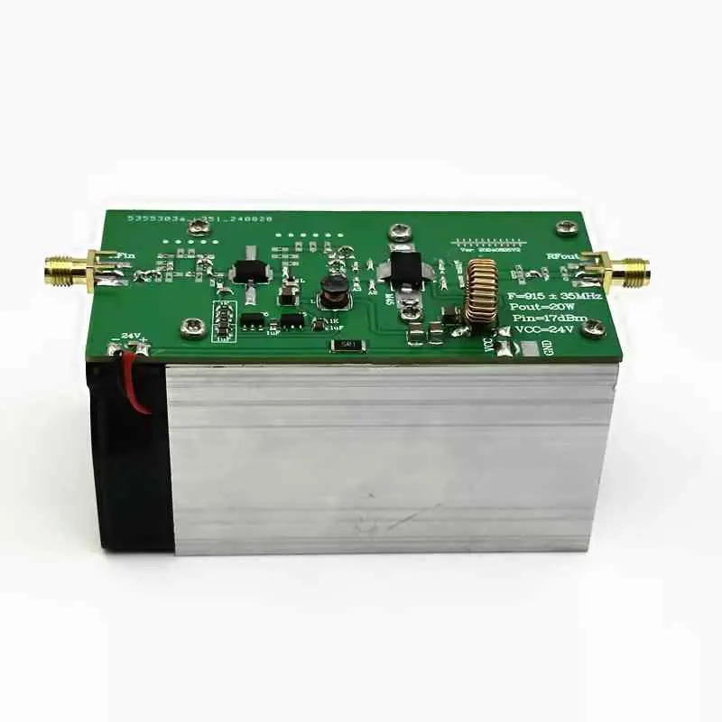 High Quality 915MHz 20W+ RF Power Amplifier with SMA Female Connector 24-28V Accessory for RF Electronics