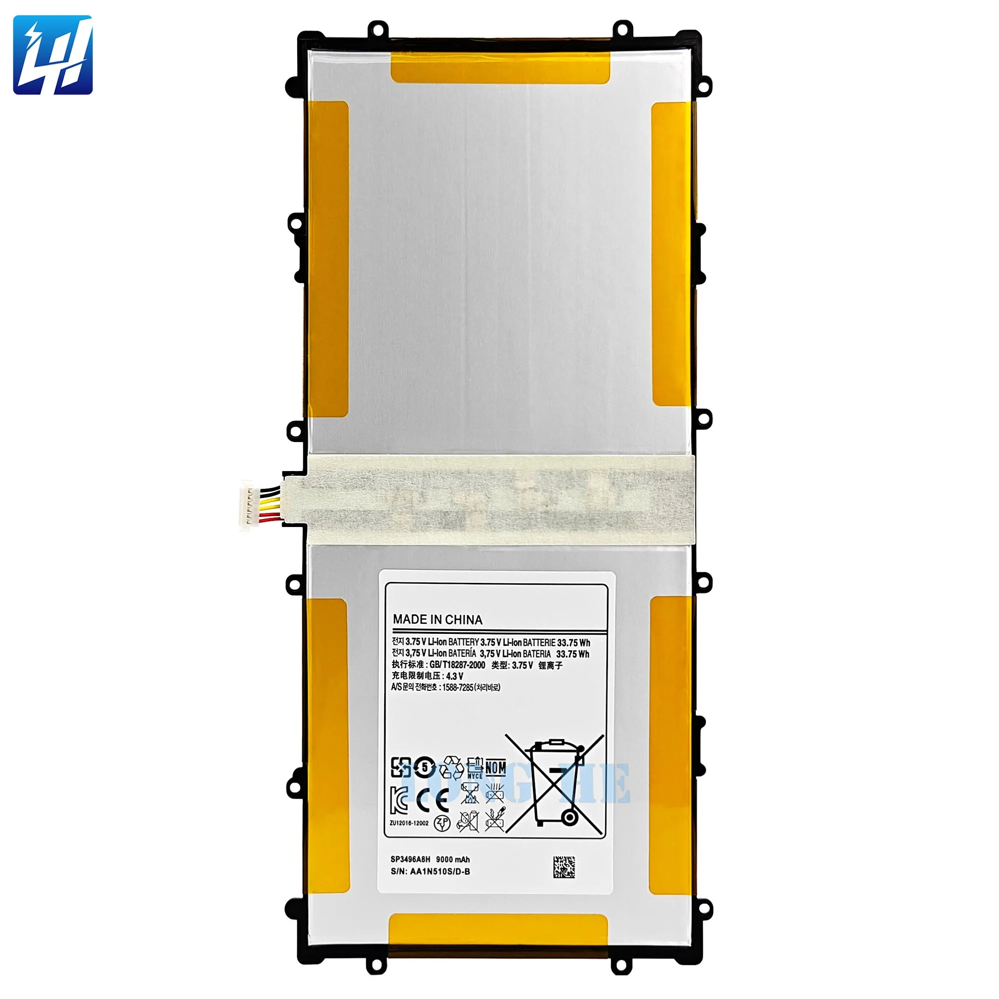 vhbw Li-polymeer batterij 6700mAh (3,8V) compatibel met Tablet Netbook Pad Google Nexus 9, 9 TD-LTE, 9 WiFi, 0P82100 vervanging voor B0P82100, 35H00218 -00M