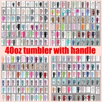 GC wholesale 40oz tumbler with handle tumbler with straw sublimation cup botellas para agua tumblers wholesale bulk
