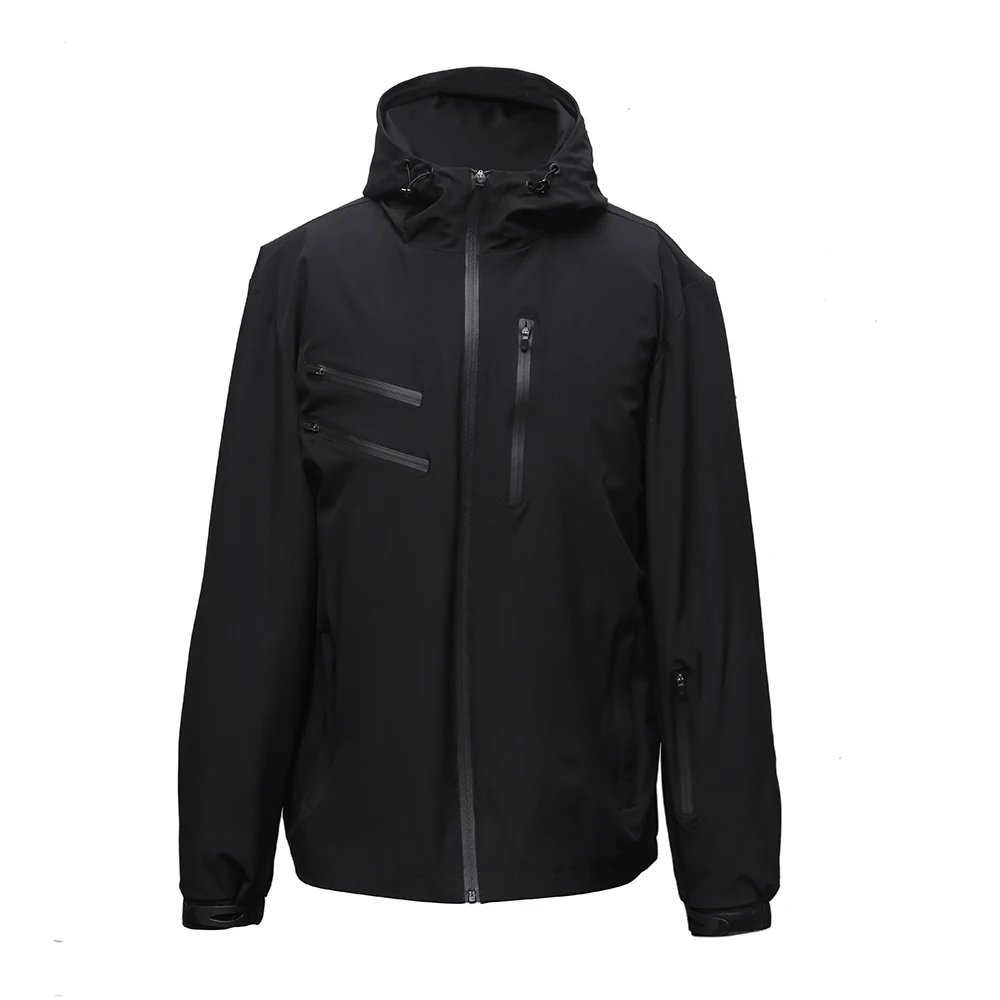 thin black waterproof jacket