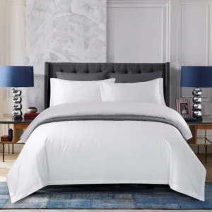 Five-star Hotel Bedding Set Four White 60-count Premium 4pcs 100% Cotton 200TC Anti-Pilling Air-permeable Solid Customizable