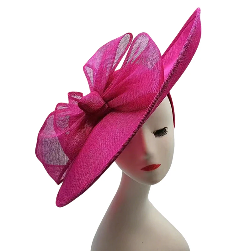 Hot Selling Women's Wedding & Church Fascinator Hats Kentucky Derby Inspired Sinamay Material Wholesale Bridal Tea Party Ladies