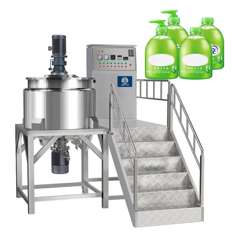 High-speed electric agitator 380v 50/60hz mixer stainless steel tank handwashing fluid machine