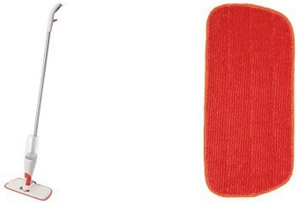 Microfiber Spray Mop With Slideout Scrubber Oxo Good Grips Red White