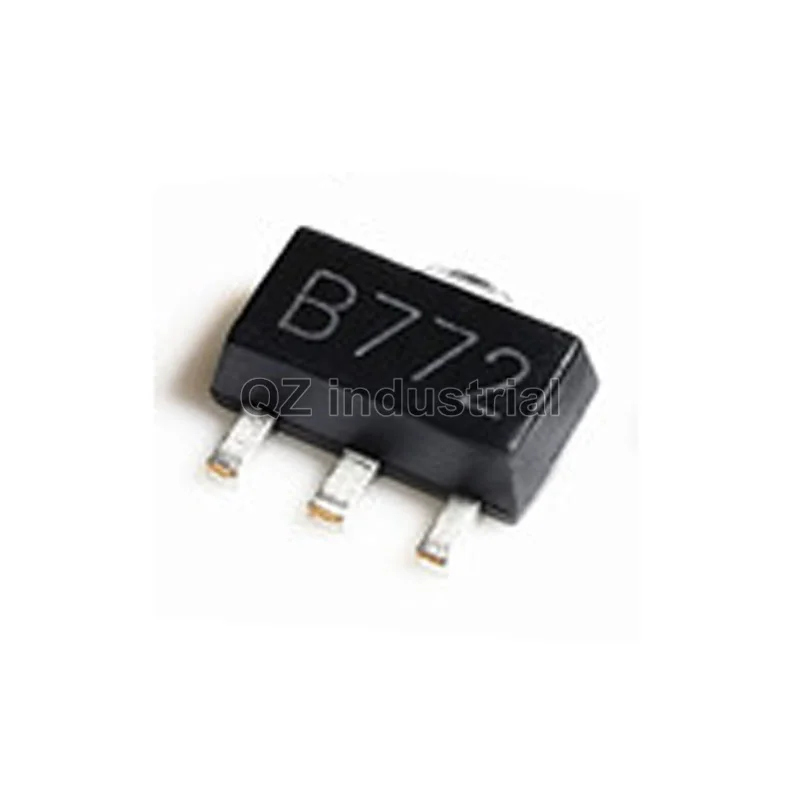 20 pçs 2sb772 sot89 b772 smd sot 89 pnp transistor de potência média