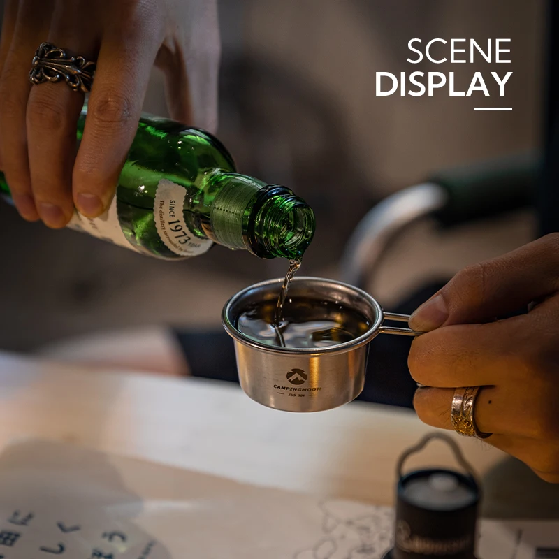 Measurable Mug Camping Plates And Bowls Set Titanium Camping