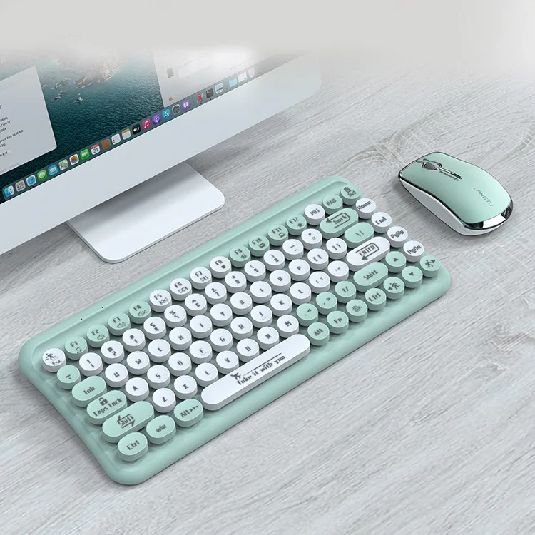 2.4g Wireless Gaming Keyboard And Mouse 85 Key For Pc Mac Laptop