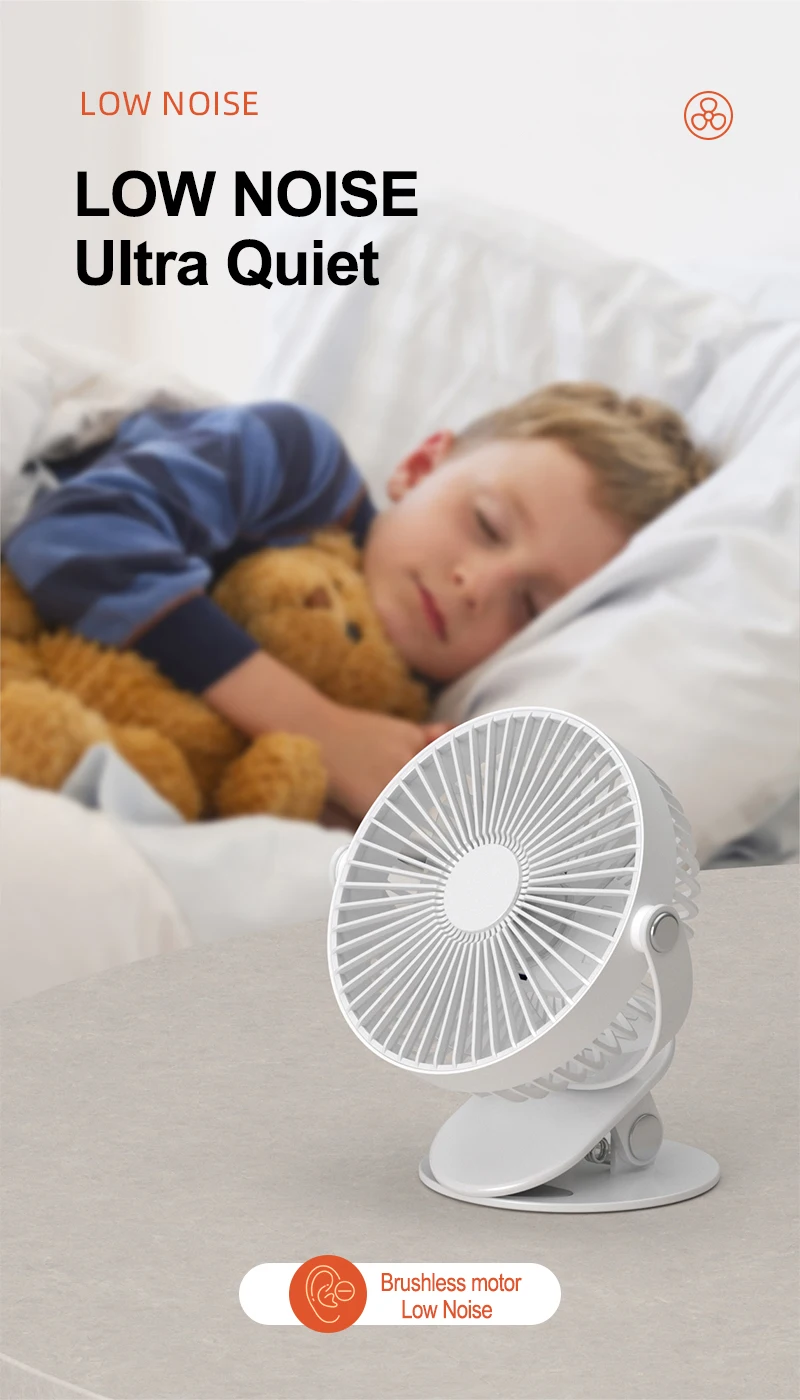 Table Fan, Portable, USB, Brushless - detail 22