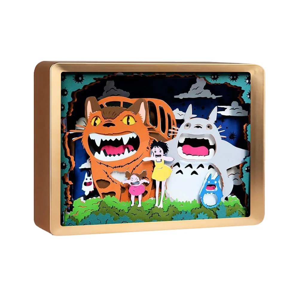 Cut Light Box 3D Shadow Box Night Light Led Lamp 2026 High Quality Anime Paper Bedroom Decoration Cartoon 60 Mixed ABS and Paper