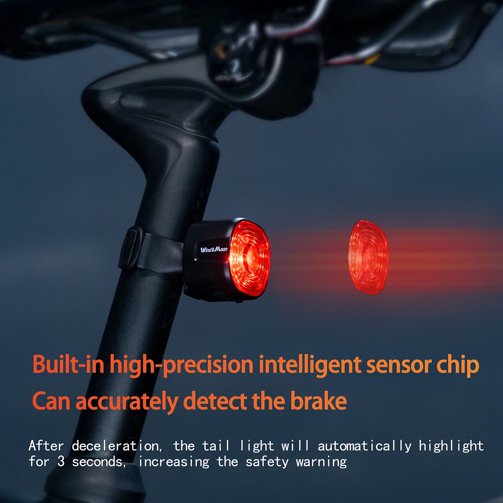 Fanale Posteriore Bici Ricaricabile USB-C - Con Rilevazione Frenata, Impermeabile IPX4 - Foto 6