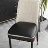 Cojín de silla de cuero - negro