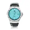 Argent et bleu clair - F