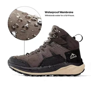 Foreign Trade Europe United States Stock Winter Outdoor Hiking Boots Men's Toe Non-Slip Rubber Outsole Top Layer Cowhide