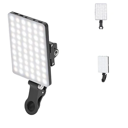 Portable Selfie Light With 2000mAh Rechargeable Fill Light for Cell Phone for Laptop Zoom Call Vlog Makeup TikTok Video MustHave