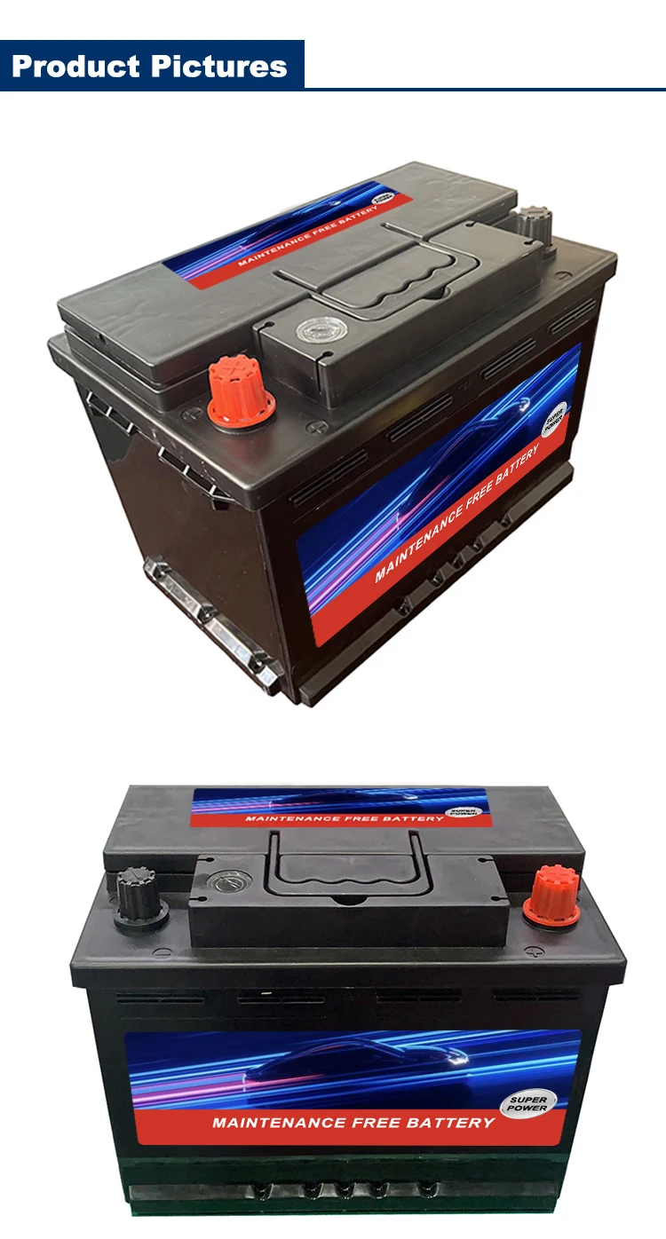 Din55 12v55ah Korea Quality Car Battery Price Maintenance Free Auto