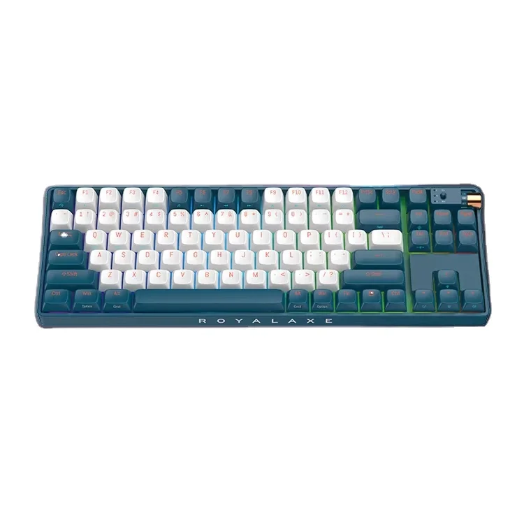 R87 Customization Wireless Mechanical Keyboard Hot Swappable Wired Dual Mode Wireless Keyboard RGB Backlit