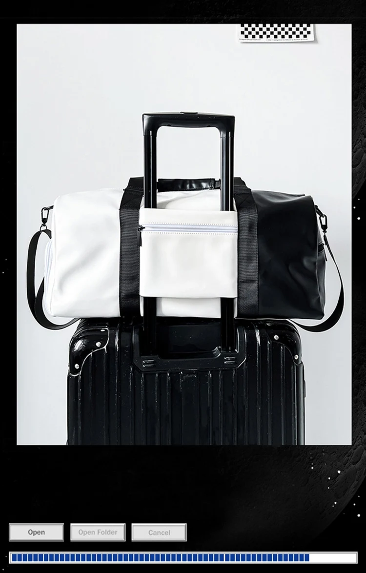 Customized Logo Large Capacity Leathertravel Duffel Bag Young Practical Outdoor Training Sports