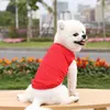Pure cotton vest, bright red