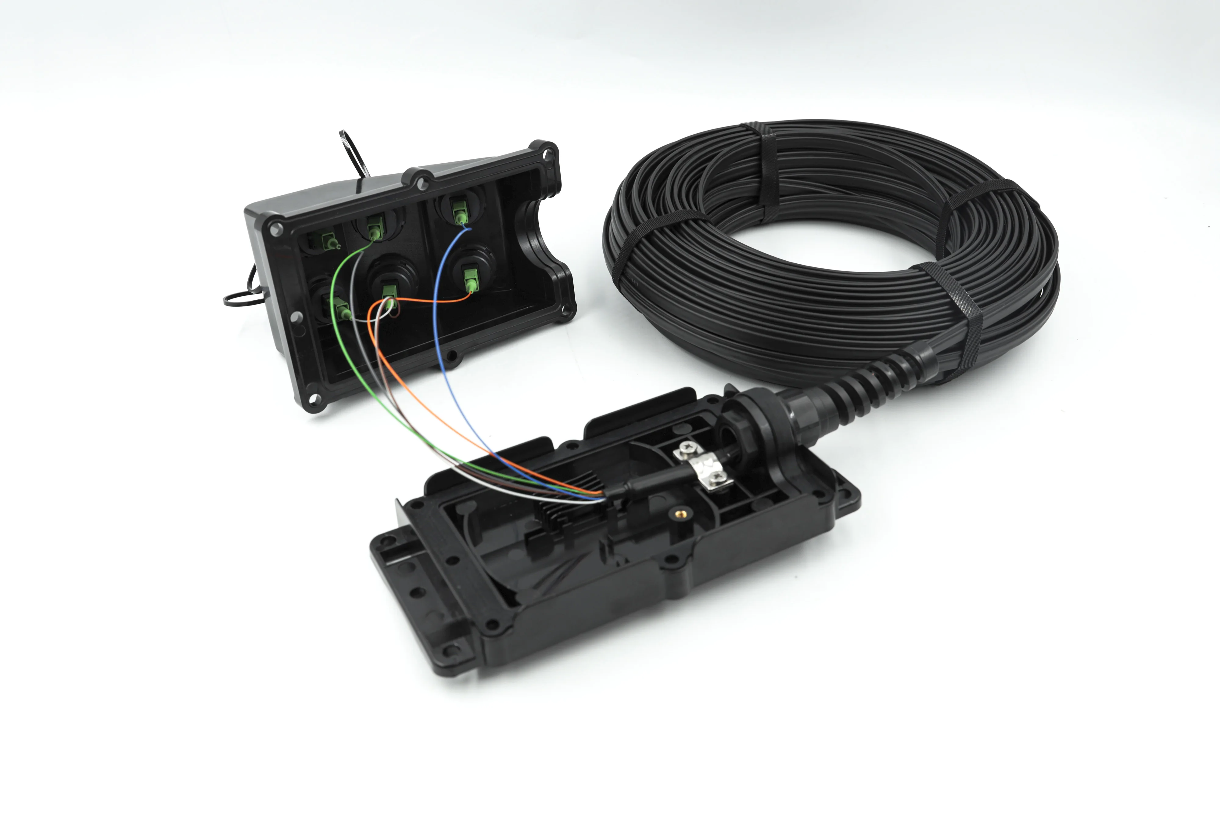 SC APC FTTA Fiber Optic Termination Box FTTH 4 Ports With 1x4 Splitter